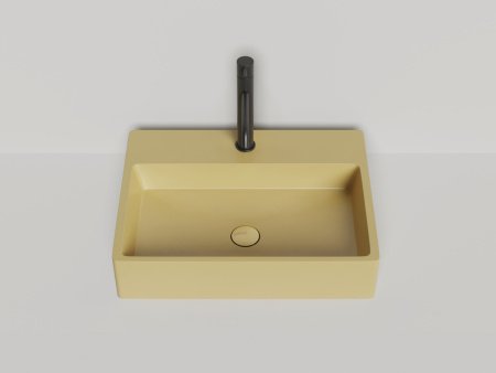 Раковина из искусственного камня S-Sense Salini OTTAVIA 1103101GF 60х40 накладная цвет мультиколор